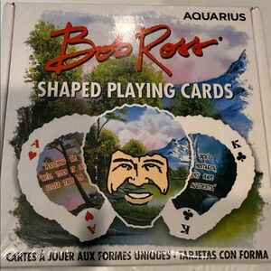 Bob Ross Shaped Playing Cards
